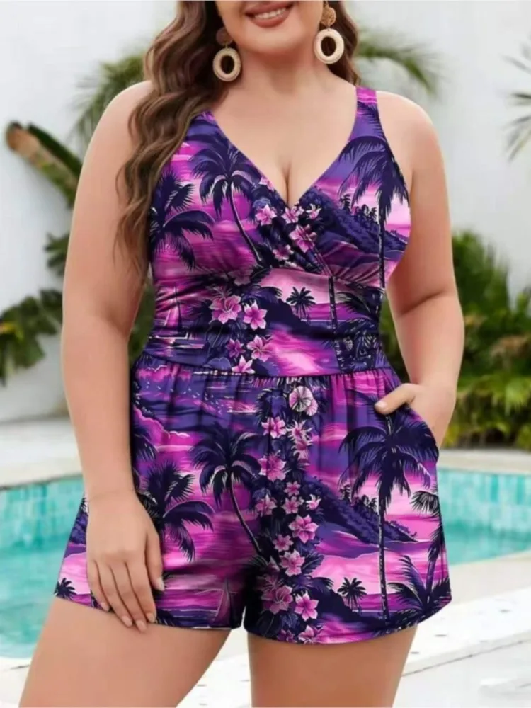XL-5XL Plus Size High Waist Bikini Women's Push Up Large Size Swimsuit Summer Mujer Big Size Tummy Control Swimwear Bikini Sets