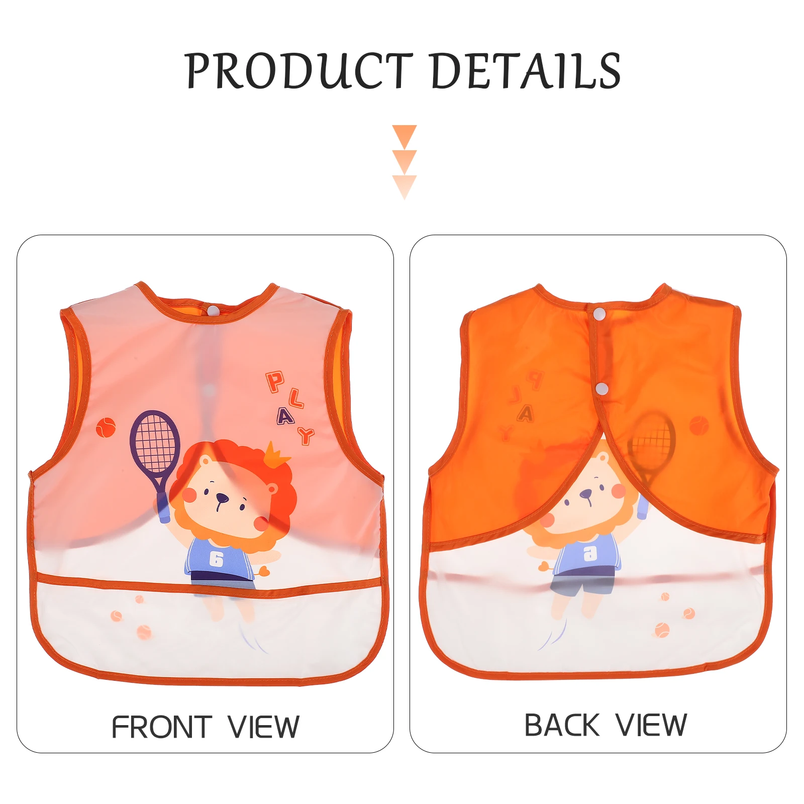 

Summer Waterproof for Baby Kids Toddler Polyester Cotton Easy Clean Feeding Drooling Protection Cartoon Bibs Waterproof