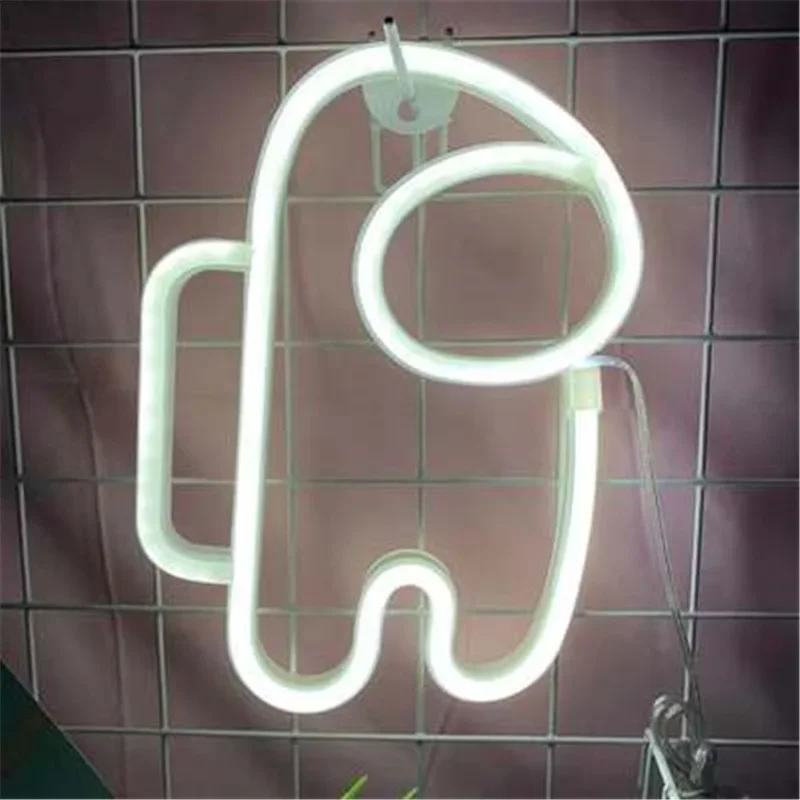 Astronaut Neon Signs for Room Neon Wall Lights Night Lamp for Holiday Party Home Decoration Cool Light Birthday Gift Usb Power