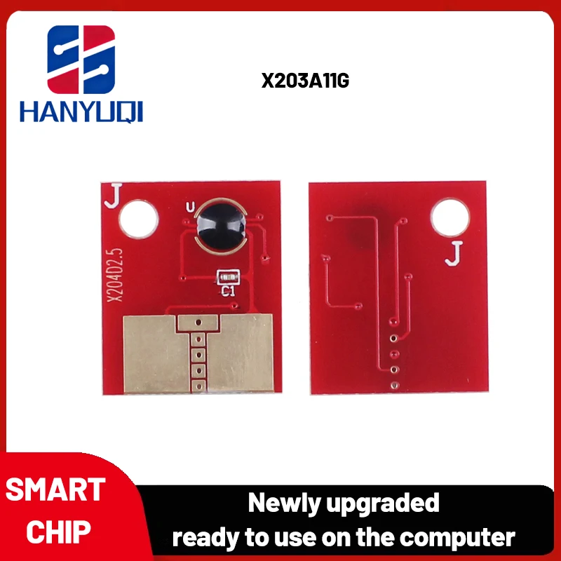 

X203A11G compatible with resetting toner chip, suitable for Lexmarks X203 X203N X204 X204N ink cartridge chip