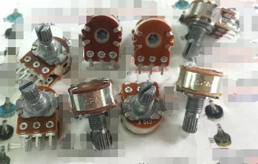 5pcs/lot APAI 148 double potentiometer C10K with a midpoint handle 20MM flower axis