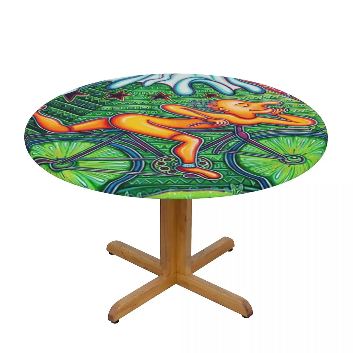 Discovery Of LSD Albert Hofmann Waterproof Round Tablecloth Oilproof Table Cloth for Kitchen Events Dining Table Cover