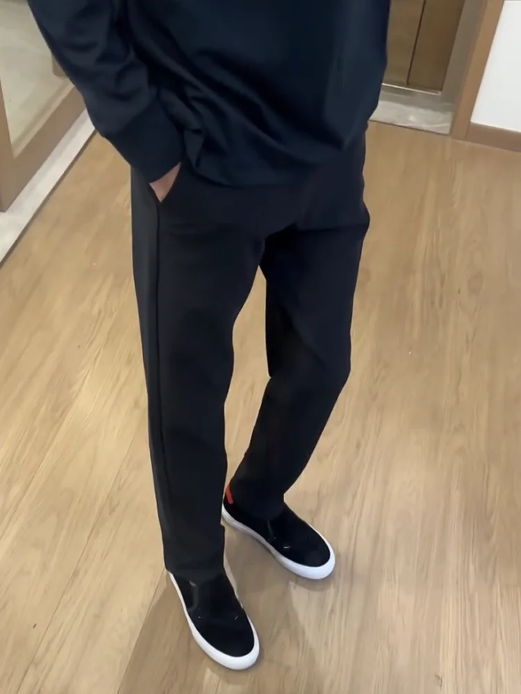 

Мужские повседневные брюки Bla Slim Fit, не требующие глажки, прямого кроя, в корейском стиле, модные, на весну, осень и зиму