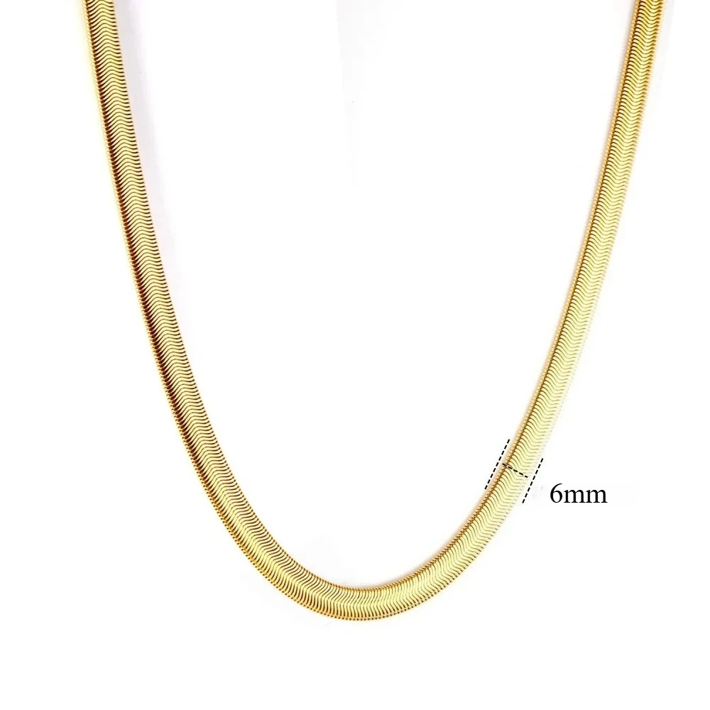 موضة طويلة ثعبان سلسلة قلادة الرجال النساء الفولاذ المقاوم للصدأ الذهب اللون ربط سلاسل الأساسية مجوهرات بسيطة مجموعات بالجملة