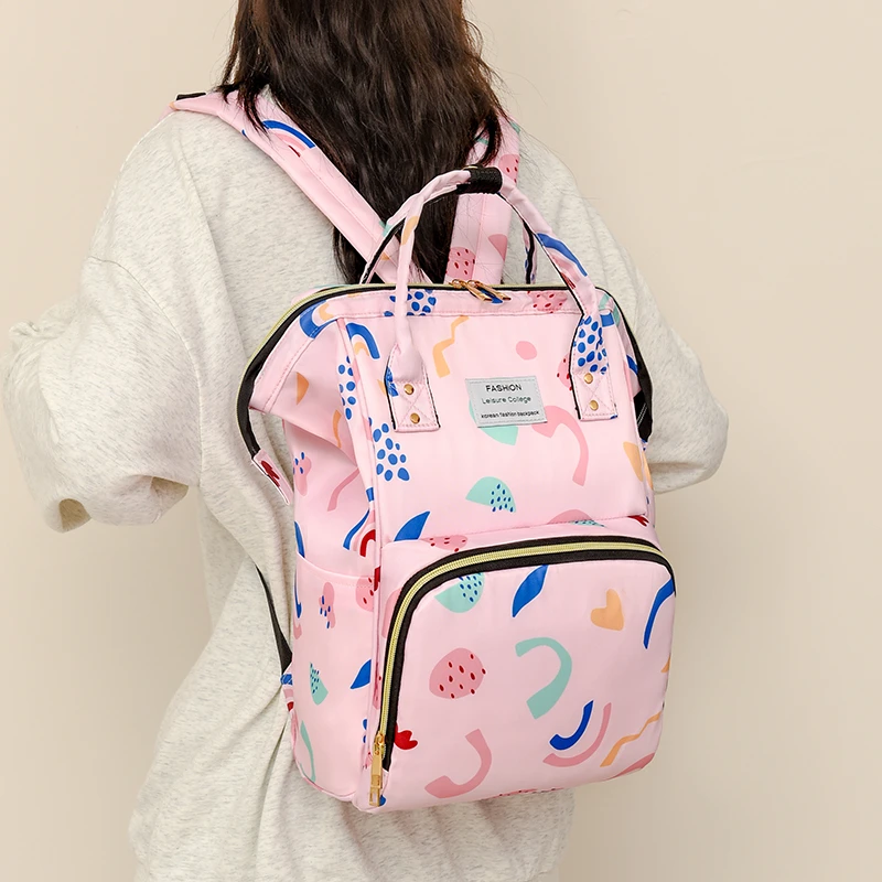 Mommy Bag 2024 new mother and baby bag large capacity cute cartoon fashion multi-functional backpack