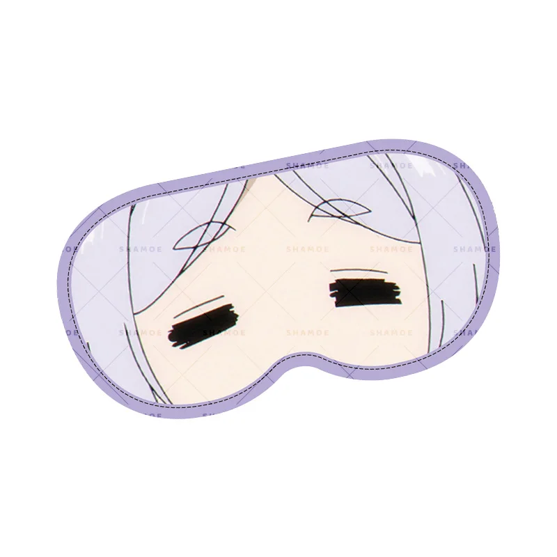 Anime Sousou No Frieren Beyond Journey's End Nap máscara de ojos Cosplay púrpura parche en el ojo para dormir hombres mujeres dibujos animados Prop regalo de Navidad