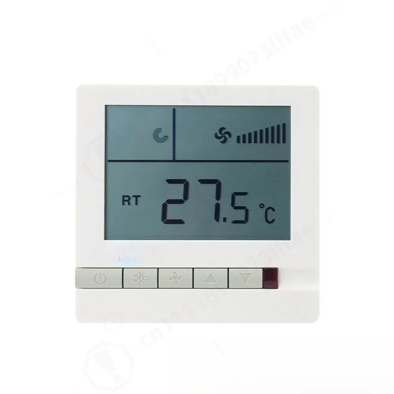 LCD Digital Fan Coil Thermostat Smart Temperature Control Panel For Household Central Air Conditioning HVAC Replacement Part