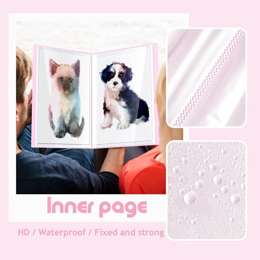 60페이지 A2 및 A3 다이아몬드 페인팅 보관책, 보호 슬리브 포함, 작품 정리 및 전시에 이상적