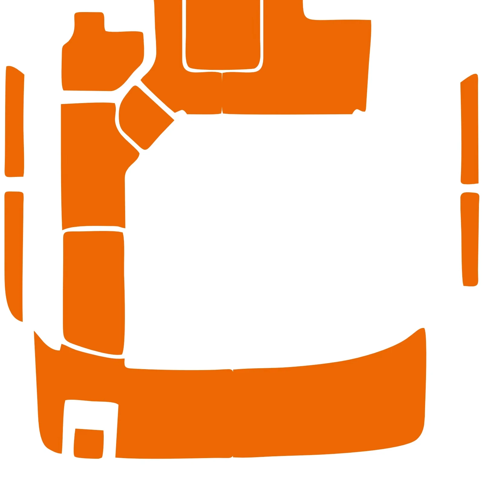 

STLF KT GuoMei Customized Boat Model SeaRay 190 2017-2018 EVA Custom Marine Mat Boat Double Layer for Boat Accessories