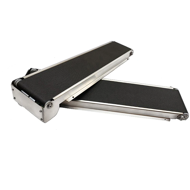 Mini Conveyor Belt 460mm Stainless Steel Frame PU Belt 24V Vending Machine Automatic Track Cargo Lane Channel No Power