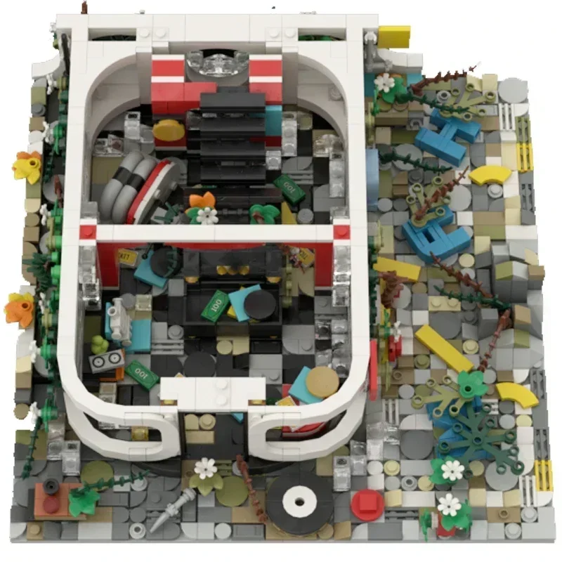 Stadt Street View Modell Moc Gebäude Ziegel Ecke Musik Shop Technologie Modulare Blöcke Geschenke Weihnachten Spielzeug DIY Sets Montage