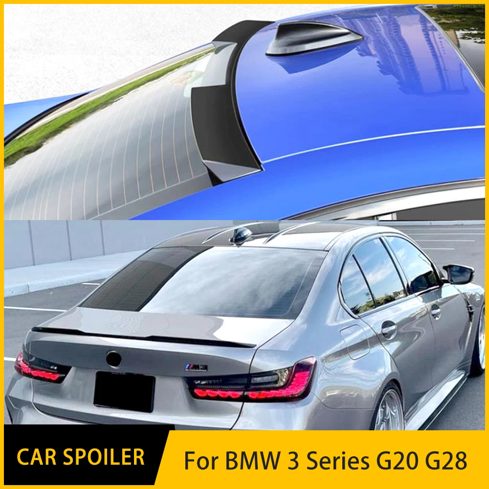 For BMW 3 Series Spoiler G20 G28 2020+ 2023 320 325 330li High Quality ABS Plastic Car Tail Trunk Wing Rear Roof Spoiler Adjust