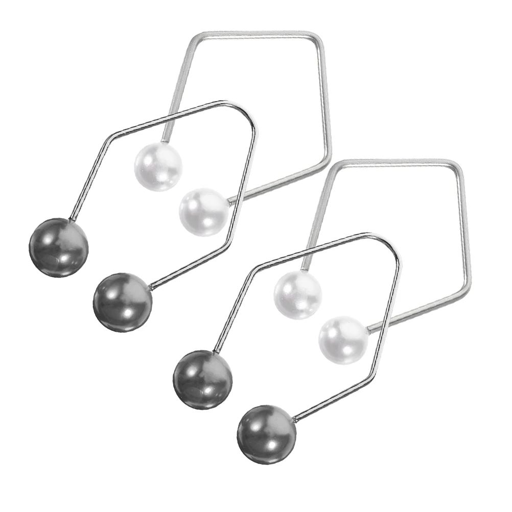 

4pcs Dimple Facial Muscle Exercise Tool Face Dimple Trainer For Cheeks Dimples Maker Portable Compact Silver Black Pair Set