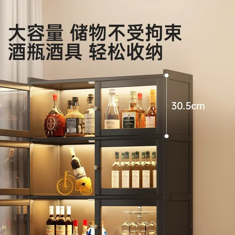 d1 Wall Locker Living Room Household Large Capacity Acrylic Transparent Locker