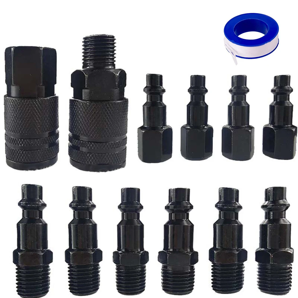 Diversified Usage of the Reliable 13 Piece Pneumatic Connector Set Perfectly Crafted for Both Professional Jobsites and Home Use