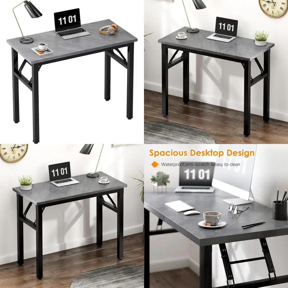 Klappbarer Computertisch, 31,5 Zoll, faltbar, für Büro, Schreiben, Arbeit, Studium, Kinder, Schüler, Lehrer, Zuhause, Schlafzimmer, Tisch für kleine Räume