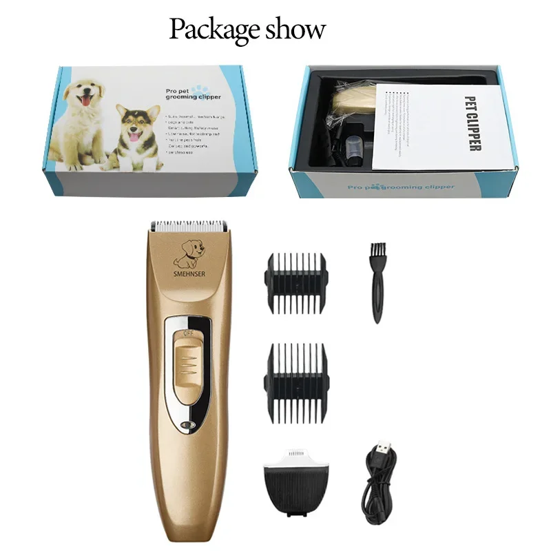 Electric Pet Shaver Profession Dog Cat Hair Trimmer Low Noise 2 In 1 Clipper Epilator Pet Paw Trimmer For Dogs Cats Beauty Tools