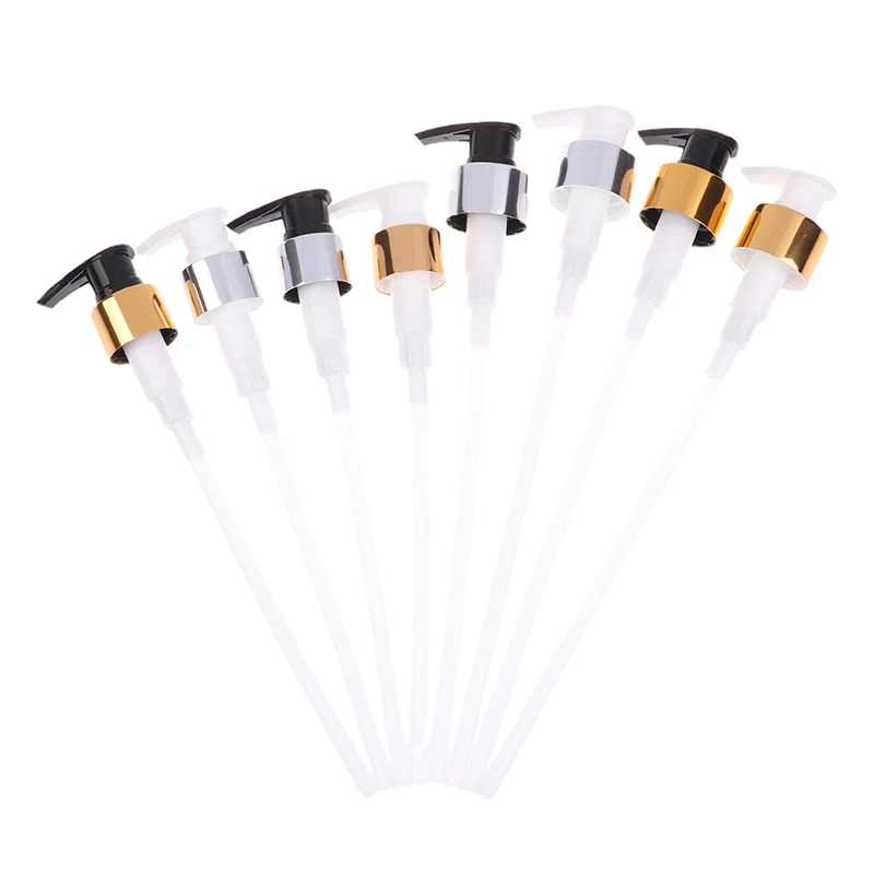 Dispenser Head Push Type Head Soap Pump Liquid Pump Head Lotion 24/28 Thread Bath Shampoo Bottle Press Nozzle Replace Pump Tube