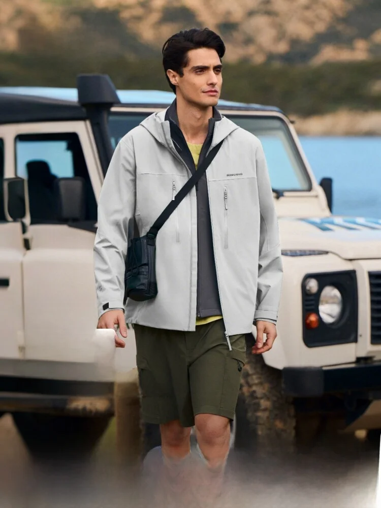 

Куртка Bosideng для пар, ветрозащитная, комфортная, дышащая, мягкая, для активного отдыха, весна-лето, современный стиль, с государственной субсидией