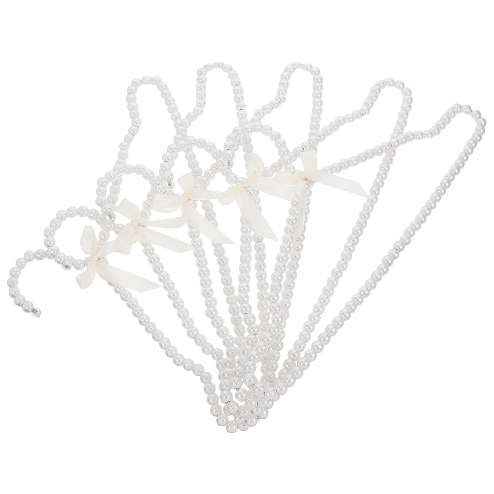 

5Pcs Hangers White Elegant Bridal Wedding Dress Hangers Anti Slip for Bridesmaid Gowns Coat Shirt Clothing Storage