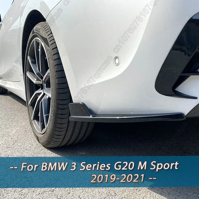 

Задний бампер, диффузор, сплиттер, спойлер Canard, глянцевый черный комплект кузова, тюнинг для BMW 3 серии G20 320i 325i 330i M Sport 2019-2021