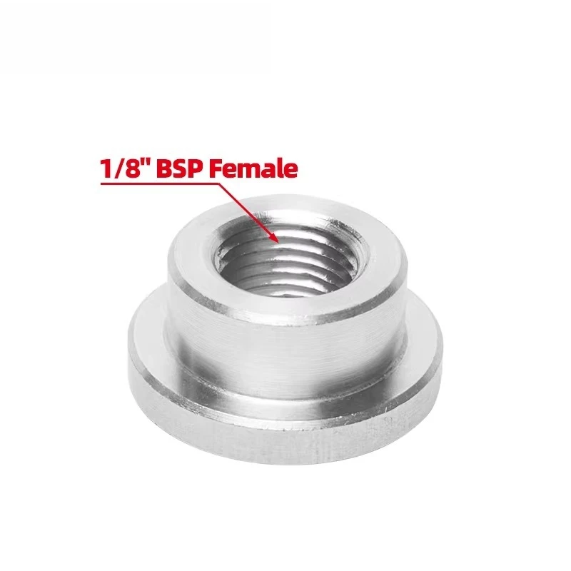 

Car Modification Instrument Aluminum Alloy Welded Joints Inch Nut 1/8BSP Threaded Base Step Joints