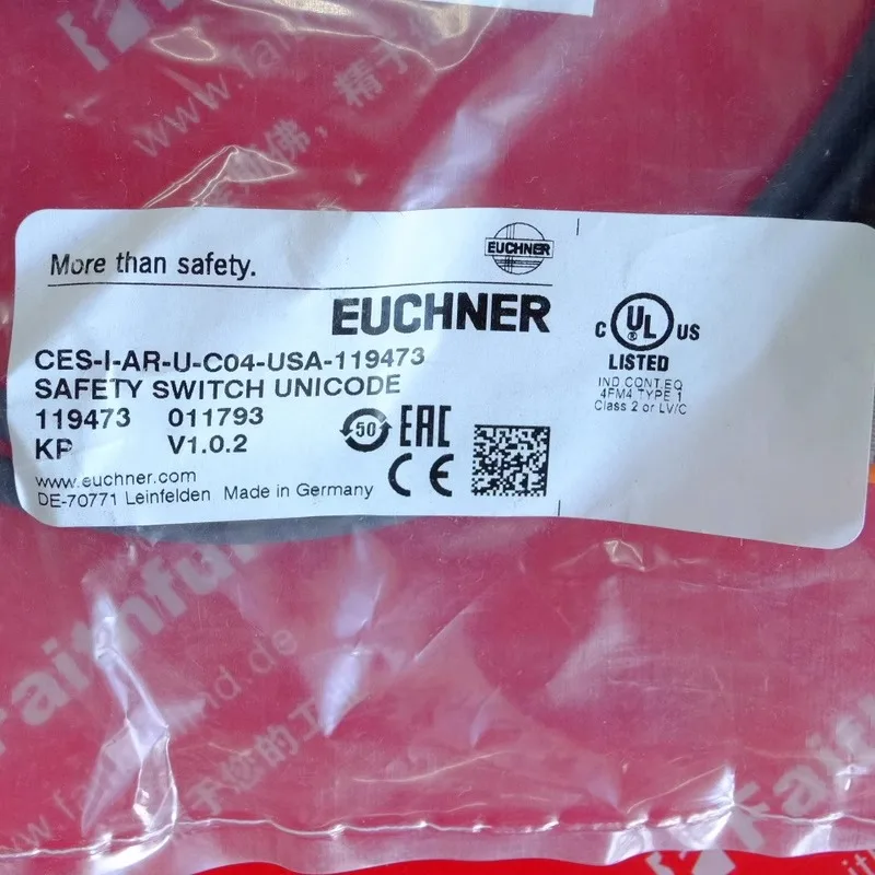 Euchner 119473 Ansoneng new safety switch CES-I-AR-U-C04-USA-119473