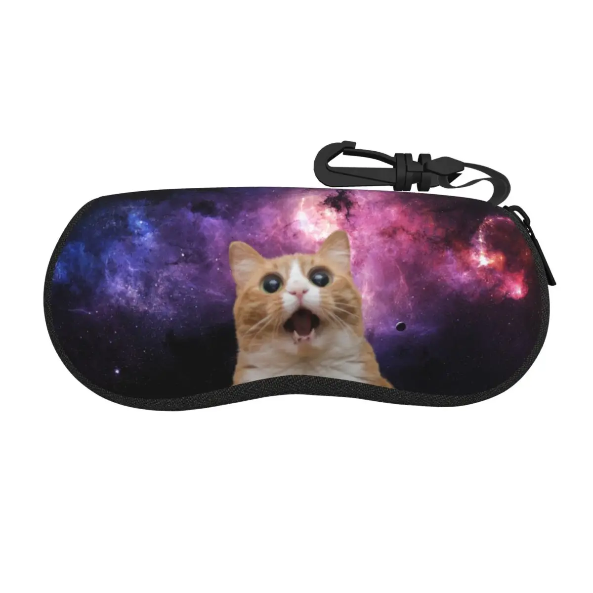 Crazy Cat Glasses Case Fashion Galaxy Space Funny Eyewear Storage Box Anti-Pressure Eyewear Container