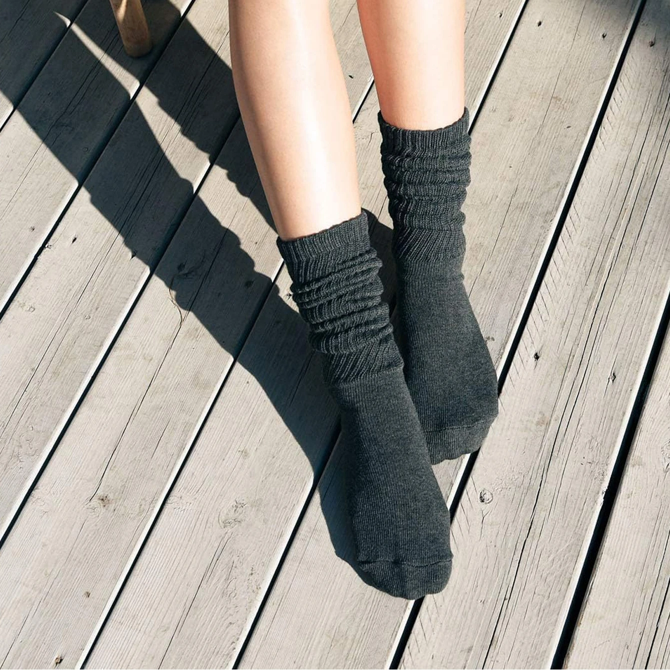 Women's Crew Socks  Slouch Socks Pink Red Comfortable Breathable Moisture-Wicking Absorbent Sweat-Padding Stackable Socks
