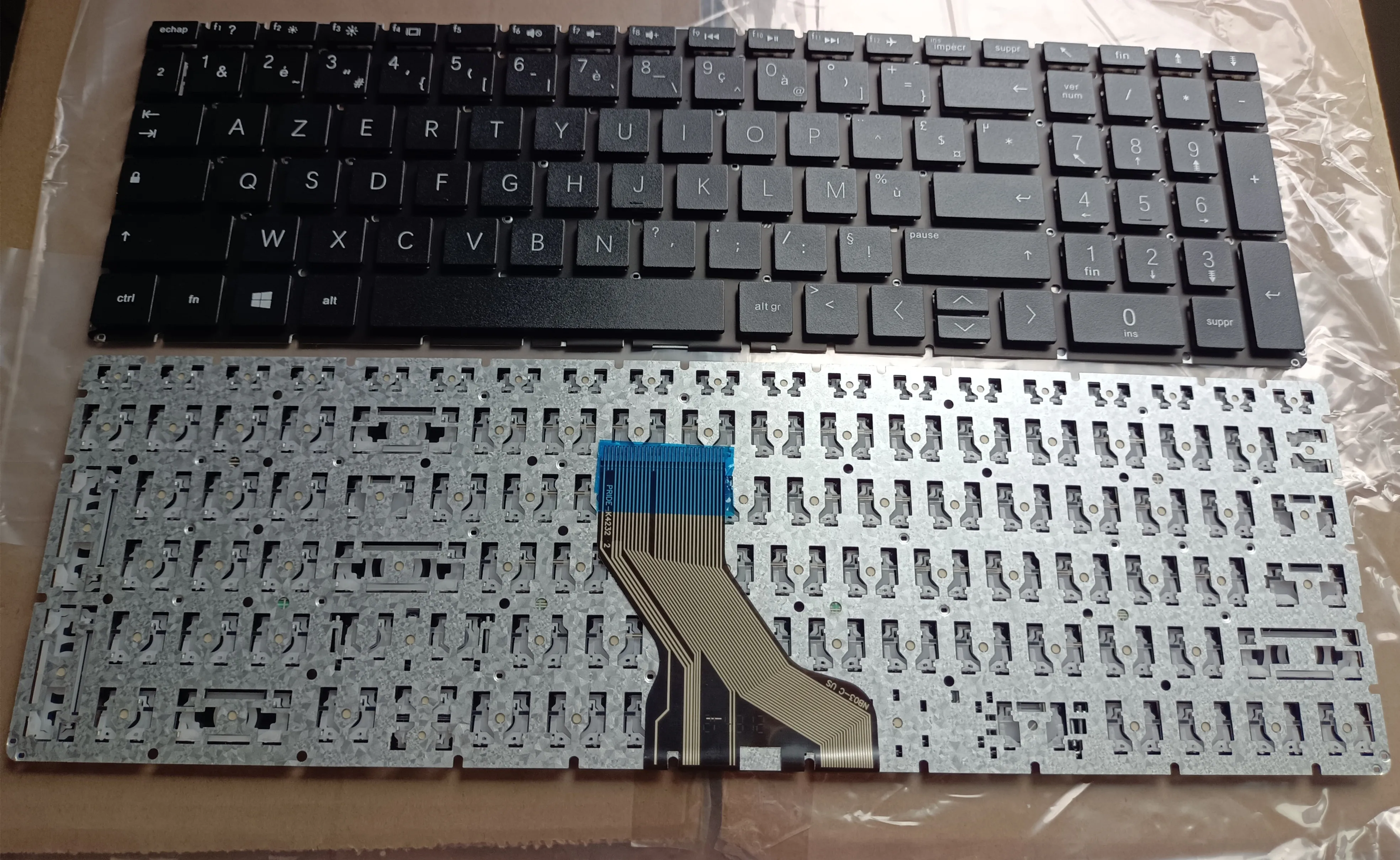 Teclado francês para HP 15-DA 15-DB 15-DK 15-DX 15-DR TPN-W142 Q229 C134 Layout AZERTY não retroiluminado