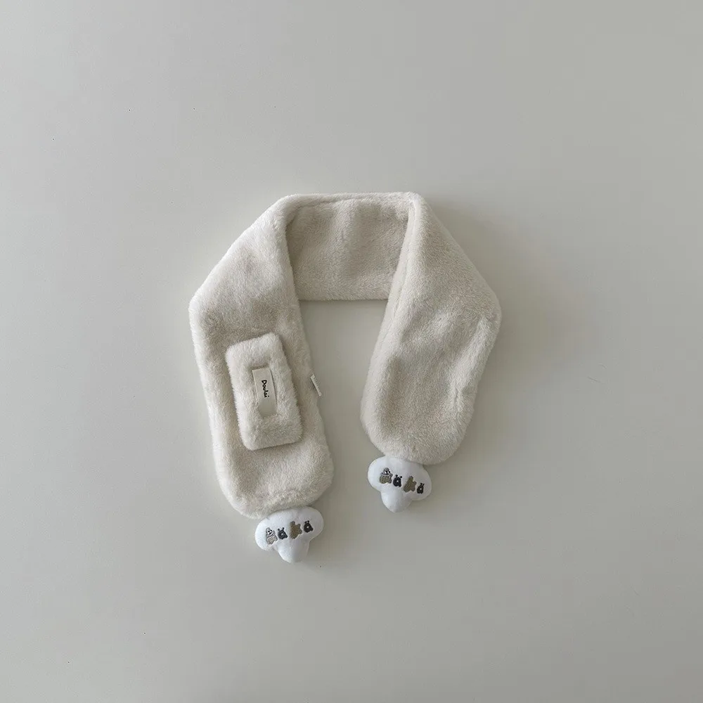 Новые милые шарфы с героями мультфильмов, ветрозащитный, холодостойкий, теплый шарф, удобный утолщенный шейный платок с крестом для детей