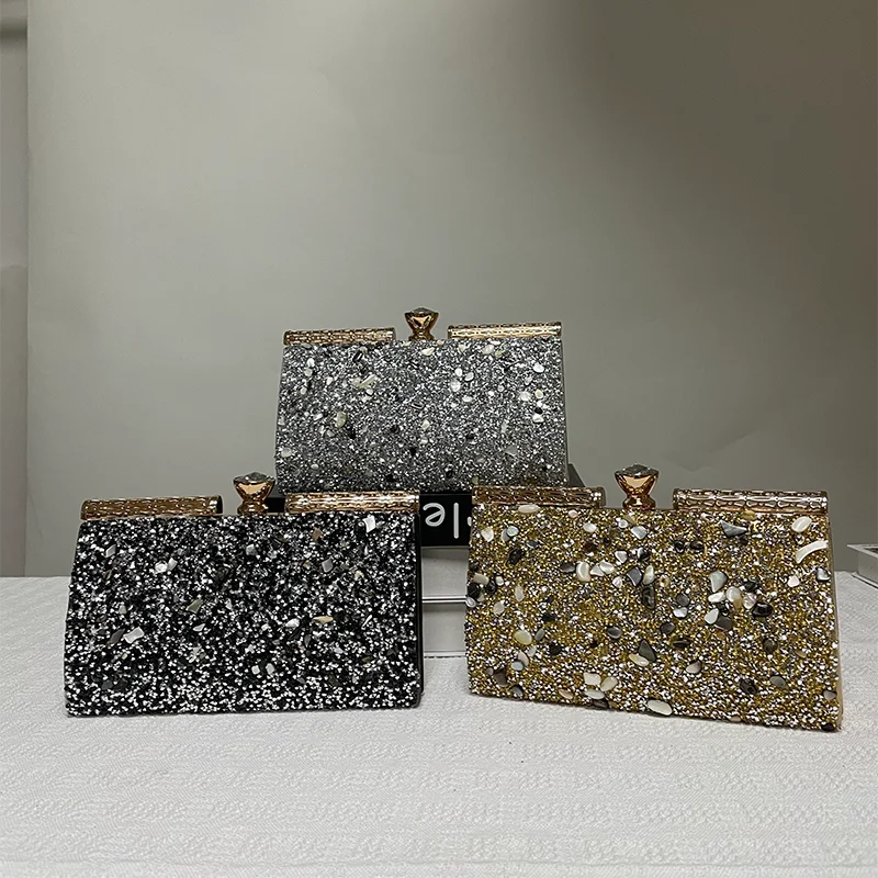 

Сумочка-ведро со стразами, вечерняя сумка-клатч, роскошная женская сумка с кристаллами для свадебной вечеринки и кошелек, женский клатч с кристаллами