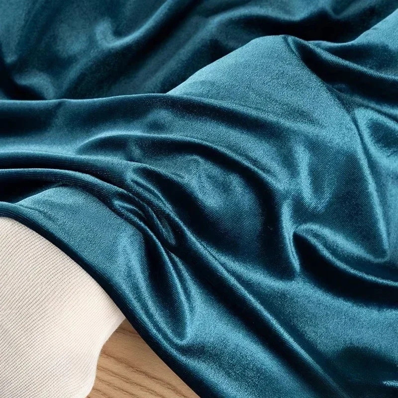

Glossy Velvet Elastic Velvet Soft Fabric Sewing Dress Sofa Pillow Tablecloth Curtain DIY Home Textile Fabric