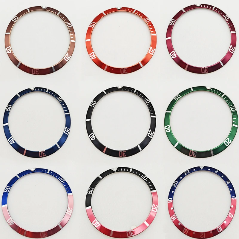 36.5mm Watch Bezel Men's Watch Replacement Surface Bezel Insert  Case Bezel Ring GMT/SUB Watch  Accessories Parts