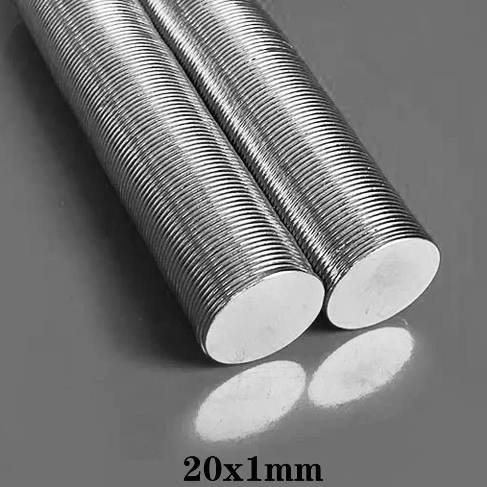 20x1 mm Powerful Round Magnets 20mmx1mm For Home Refrigerators, Offices DIY 20x1mm 20*1 mm