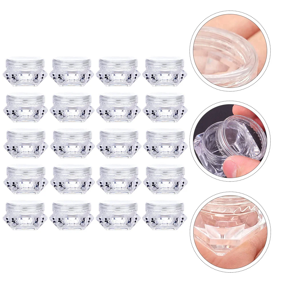 32 قطعة مجموعة زجاجات البودرة المحمولة 5 جرام حاويات فارغة مانعة للتسرب السفر كريم الجرار للشامبو غسول تونر الوجه