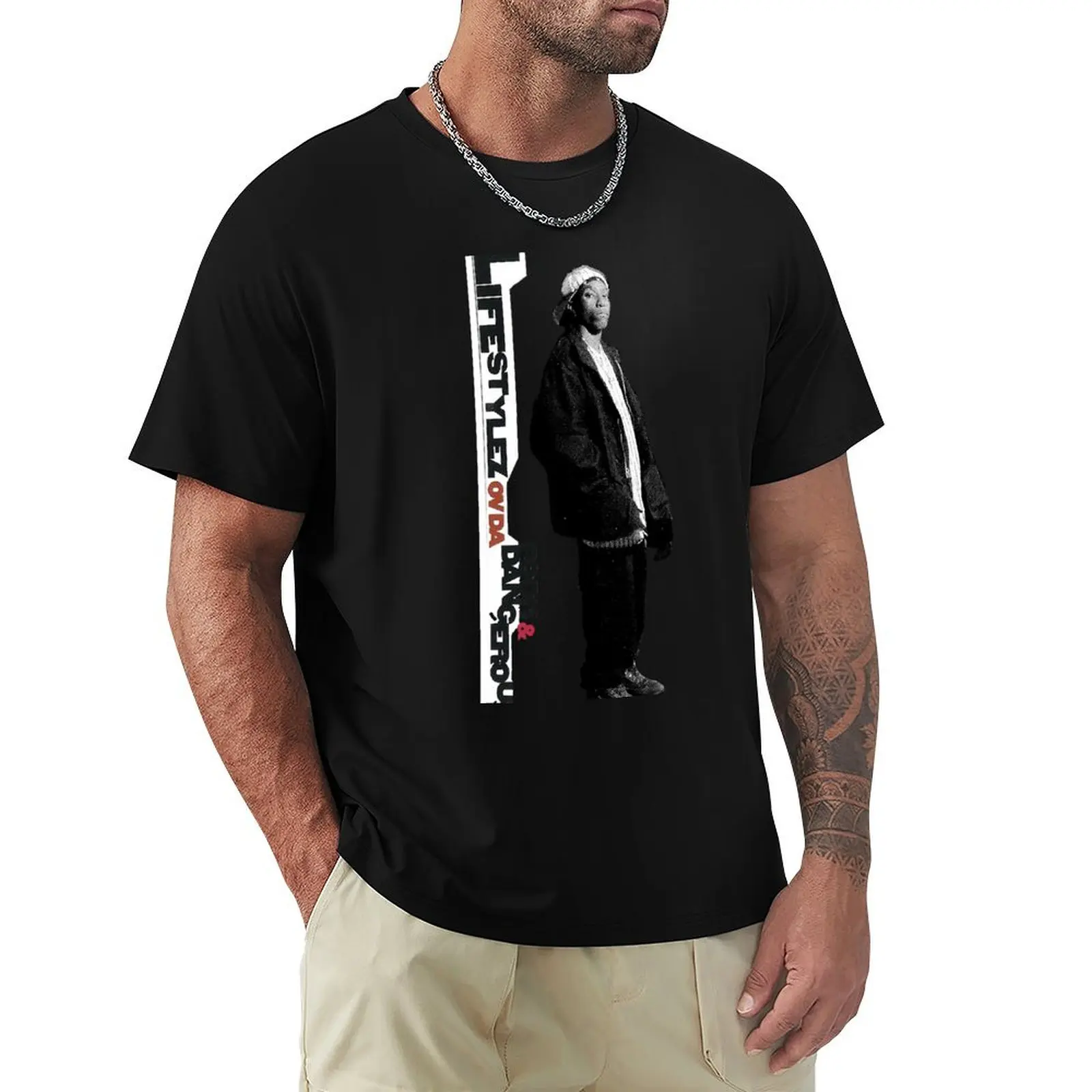 

Big L Lifestylez Ov Da Poor & Dangerous T-Shirt Clothing korean fashion compression shirt men