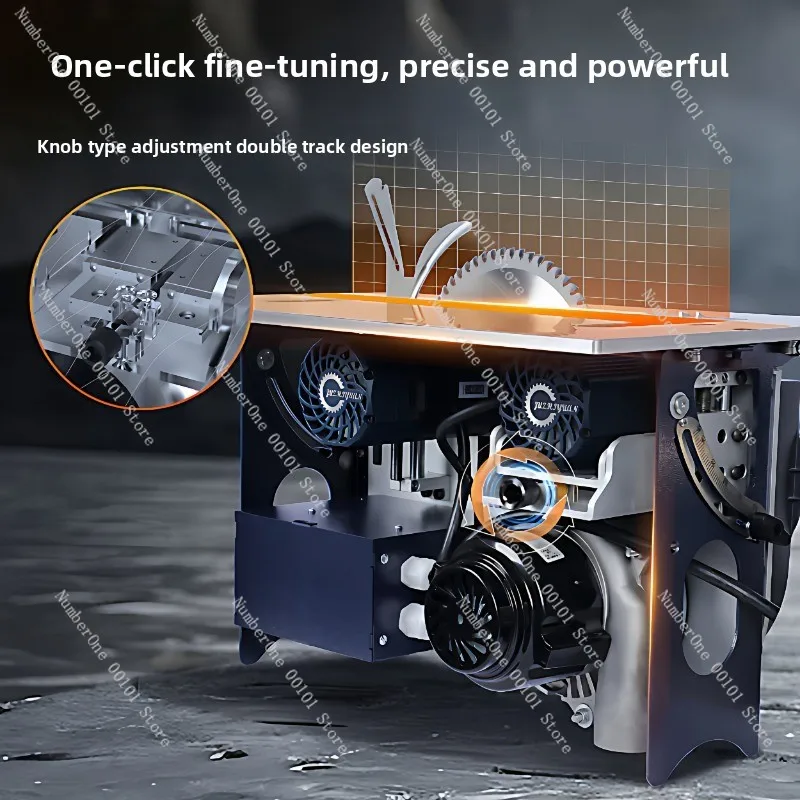 

JS-21 Brushless Silent Dust-Free Twin Saw, Precision DIY Woodworking All-in-One Circular Saw