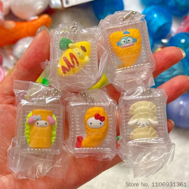 Bandai Japan Authentic Sanrio Mini Gashapon Figure Home Cooking Style Clear Package Keychain Pendant For Adult Collection view 5