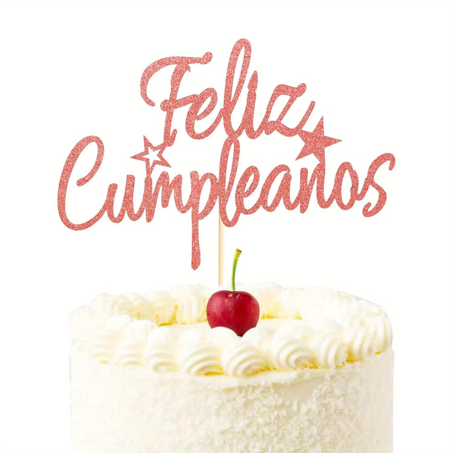 1 pieza Feliz Cumpleaños Cake Topper-decoración de pastel de Feliz Cumpleaños español, suministros de decoración para Fiesta Temática