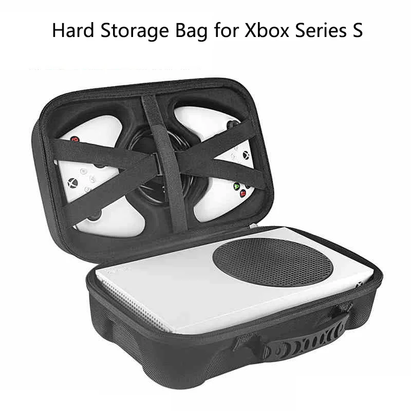 For Xbox Series S Game Console Controller Portable Storage Bag EVA Hard Shockproof Carrying Case for Xbox Series S Accessories