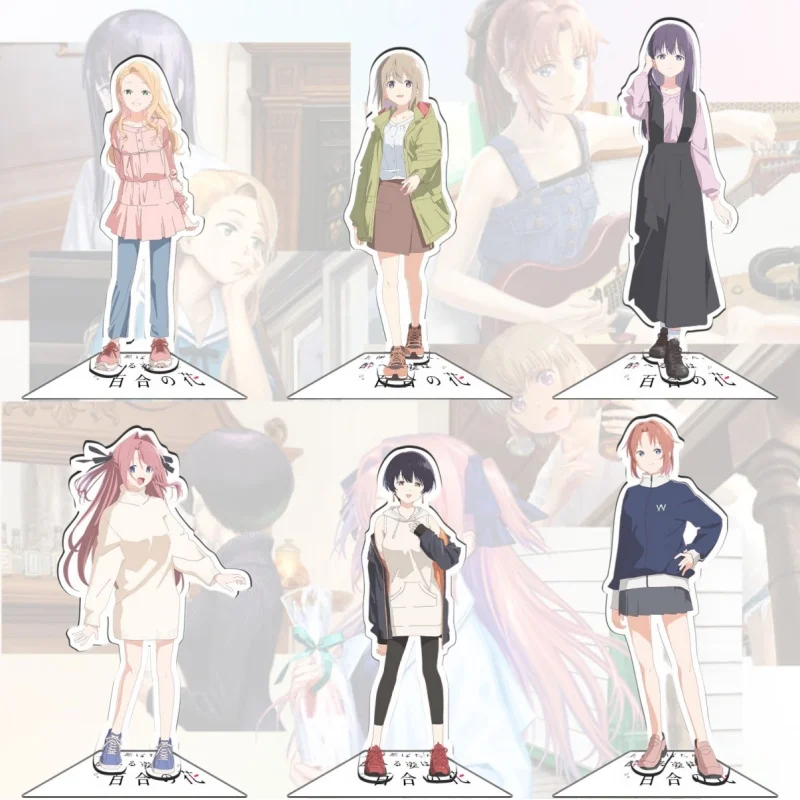 Botan Kamiina Fully Blossoms When Drunk Anime Tonami Ibuki Kanata Kojo Akane Yusa Acrylic Stand keychain Toys 15cm
