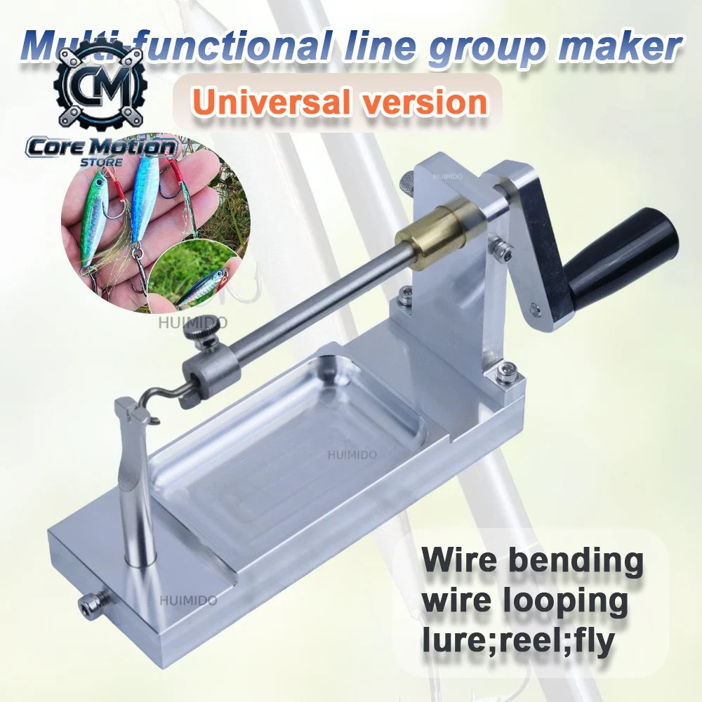 Wire Bending & Coiling Tool – Slow Pitch Jig, Fly Tying, Bait Making, and Reel Winding All-in-One Kit