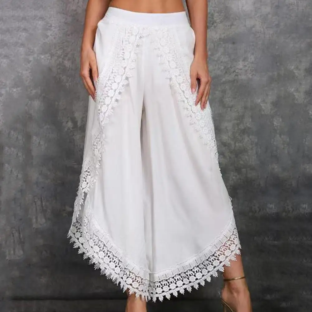 2022Women's Fashion Pants Loose Harem Sports Pants Long Pants Lace Beach Light women's clothing Summer Pants