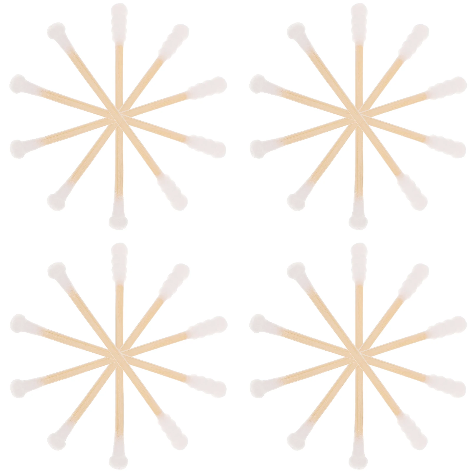 100 قطعة مسحات القطن أعواد الخيزران المتاح مزدوجة نهاية سلامة الطفل الأذن تنظيف السفر خفيفة الوزن المحمولة كرات القطن