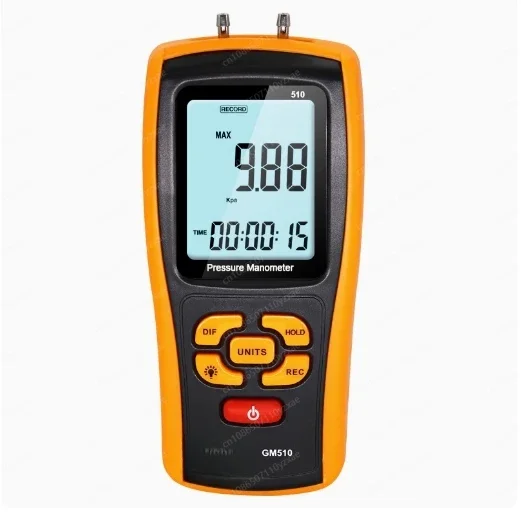 GM510 Digital Pressu re Gauge Digital Differential Pressure Negative Pres sure Gauge Micro P ressure Air Pressure Meter