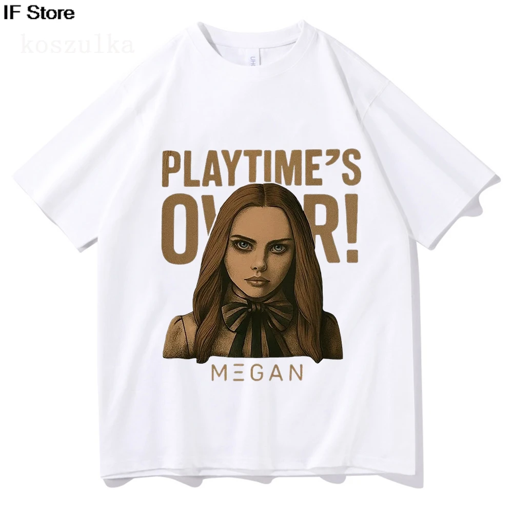 M3GAN 2.0 البوب الفن تي شيرت 2025 فيلم الخيال العلمي الرعب الجرافيك بلايز قصيرة الأكمام القطن الإناث تي شيرت موضة فيلم الطباعة تيز