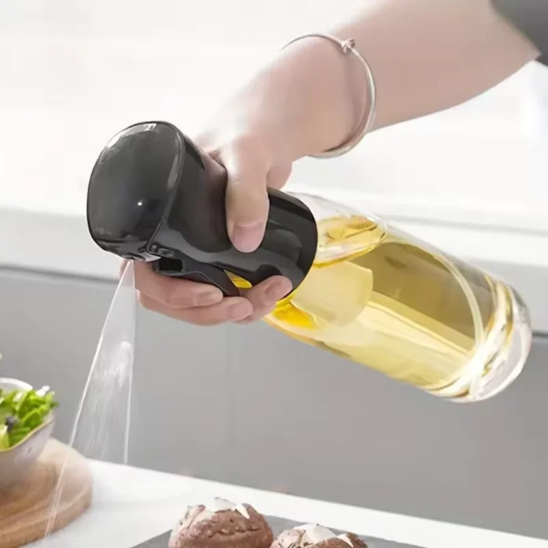 Multipurpose Glass Oil Spray Bottle Kitchen Baking Oil Spray Empty Bottle Vinegar Bottle Oil Dispenser Container Accessories