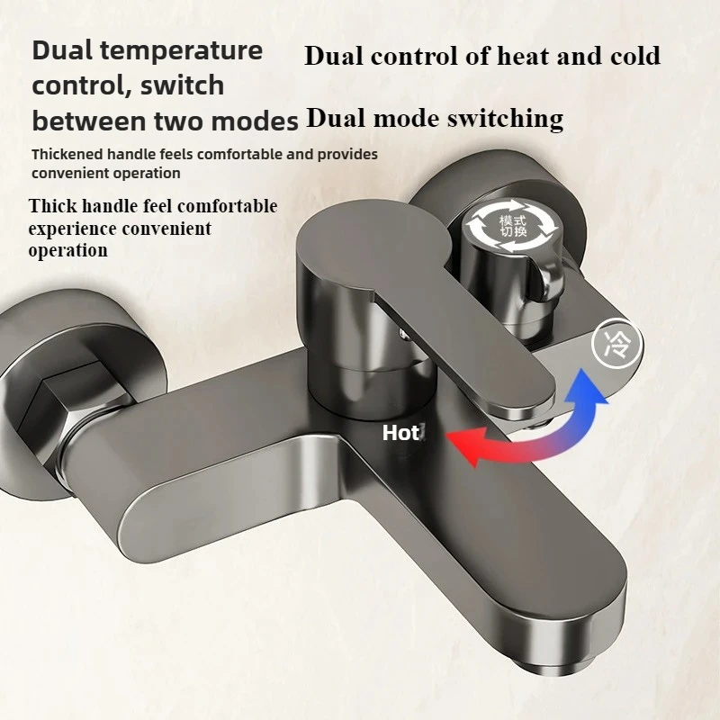 

Bathroom Shower Faucet Mixing Valve Shower Shower Set Bathroom Bathtub Mixing Switch Triple Hot and Cold Faucet