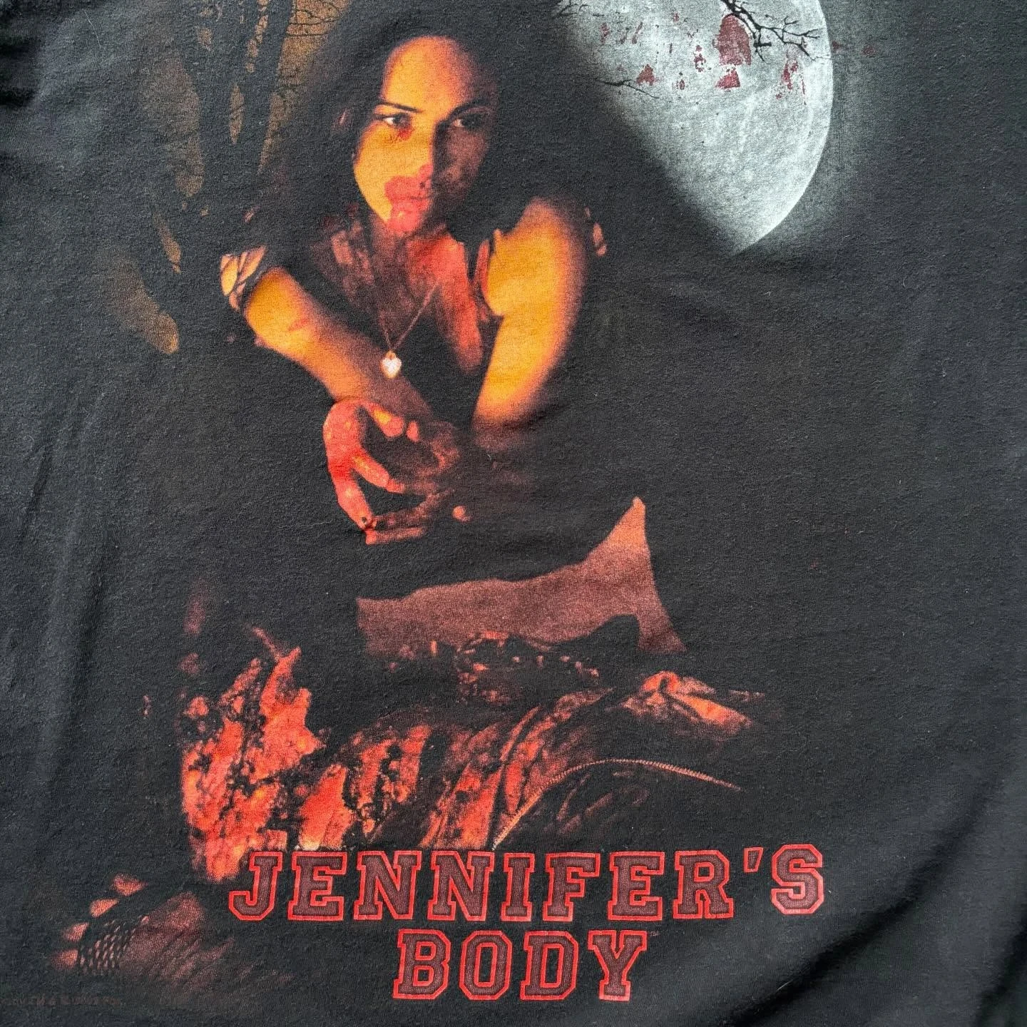 جينيفر الجسم المحملة خمر ميغان فوكس 2000s القوطية الفيلم قميص S-4XL الراقية الفاخرة لكل من الرجال والنساء أفضل Y2k #2